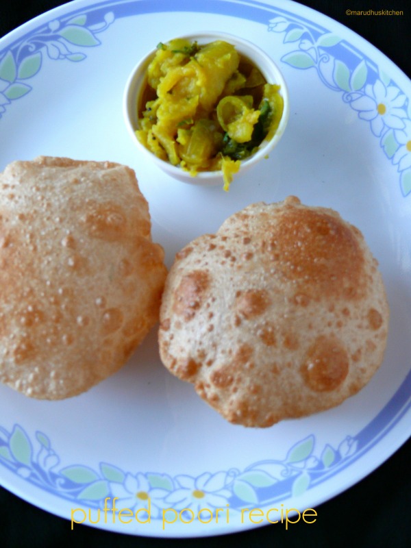 How To Make Puffy Poori /puri Recipe - Marudhuskitchen