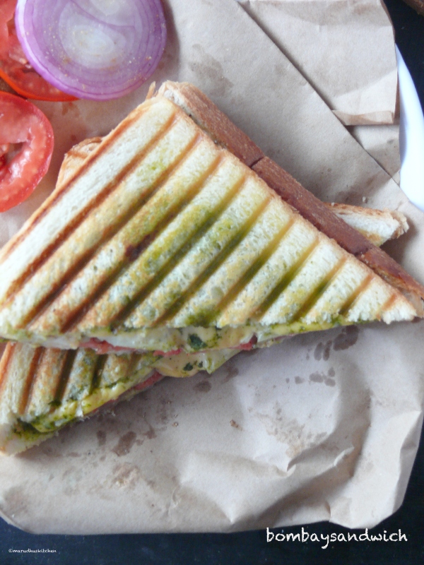 Vegetable Grilled Sandwich, Mumbai Roadside Veg Grilled Sandwich