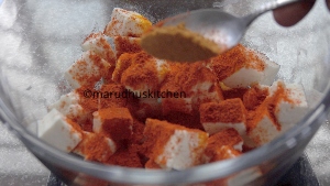 Paneer 65 Recipe Dry /paneer Fry - Marudhuskitchen